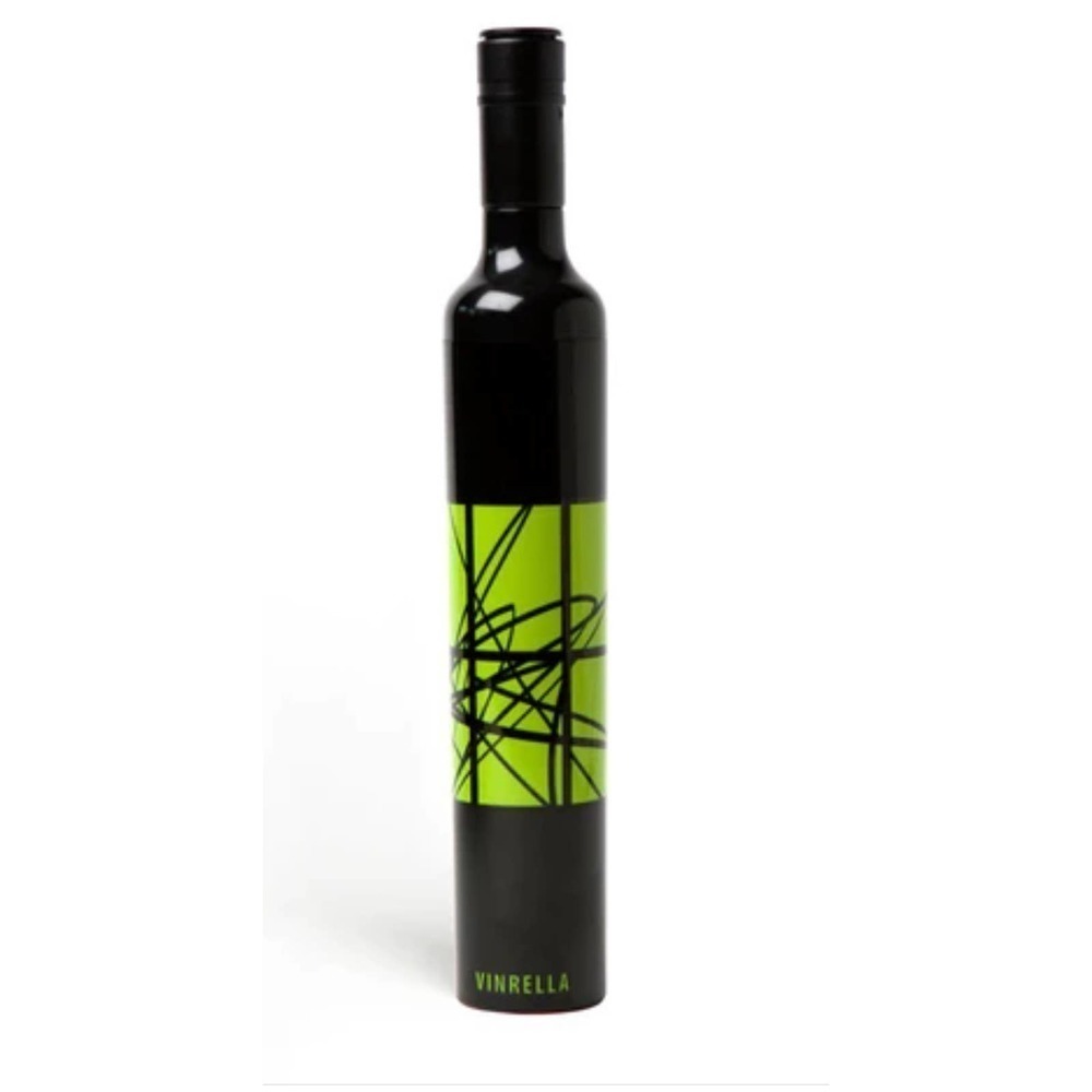 New ARTISTIC BLACK / JADE BOTTLE UMBRELLA - Picture 2 of 2